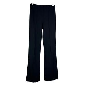 Lysse Pants Womens Black Center Seam‎ Stretch Slight Flare Hem Leggings
